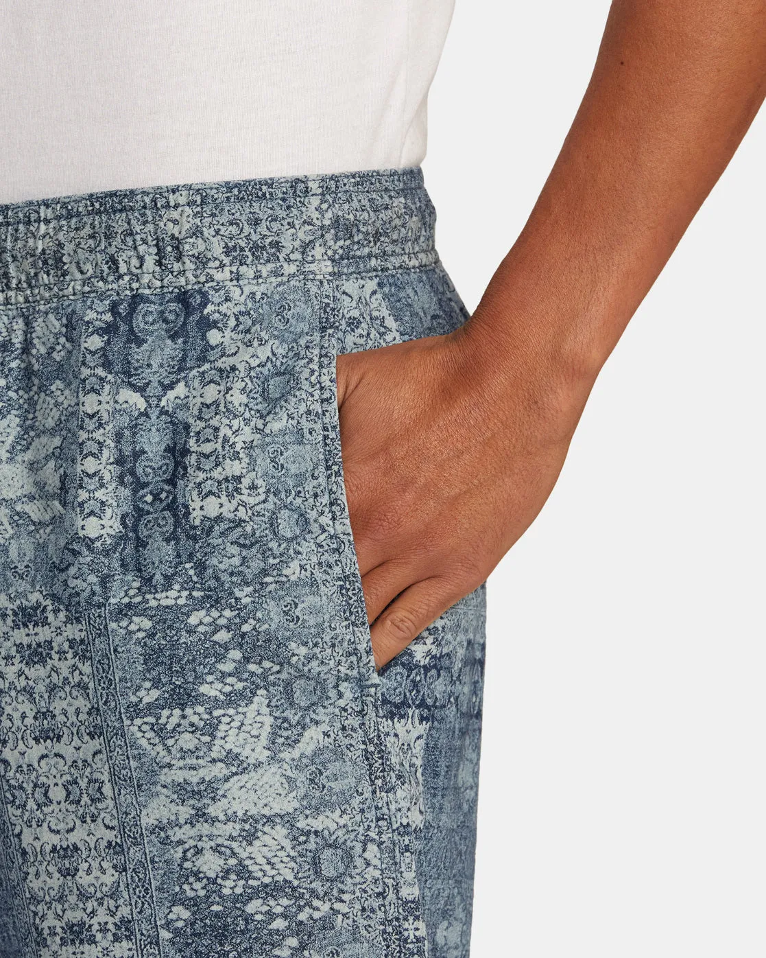 RVCA Escape Beach Trip Elastic 17" Trunk- Blue