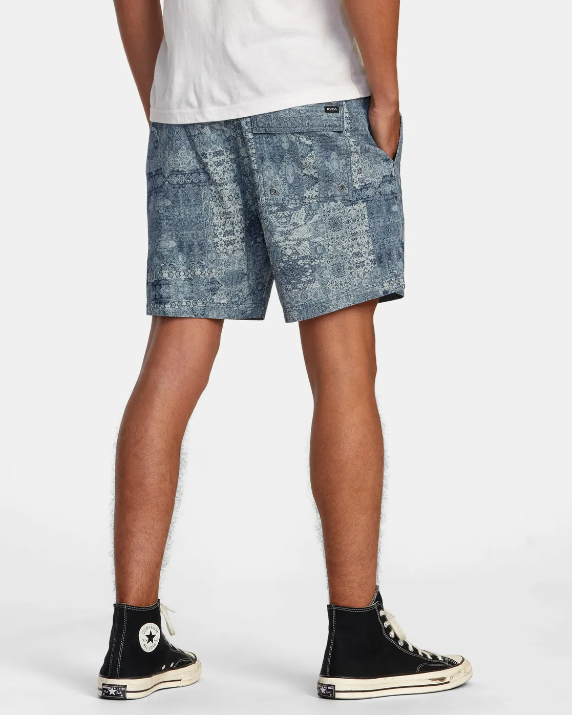 RVCA Escape Beach Trip Elastic 17" Trunk- Blue