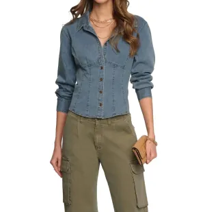 Sadie Button Down Shirt In River