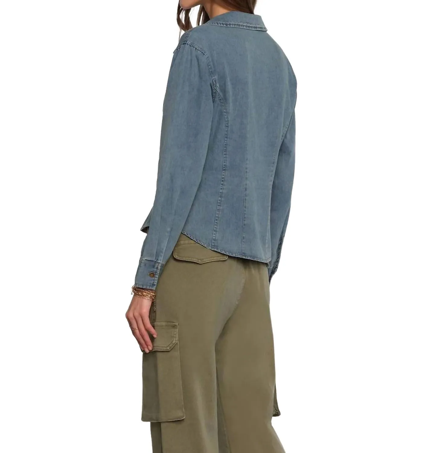 Sadie Button Down Shirt In River