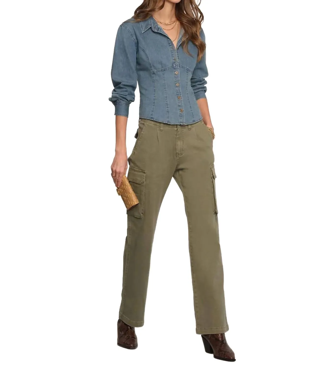 Sadie Button Down Shirt In River