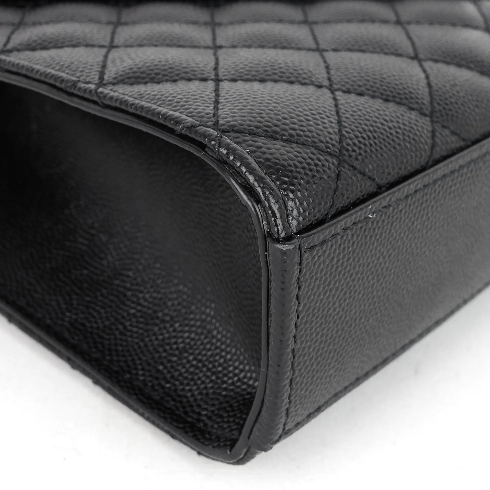 Saint Laurent Bags Envelope Medium Grain de Poudre Matelassé Calfskin Shoulder Bag