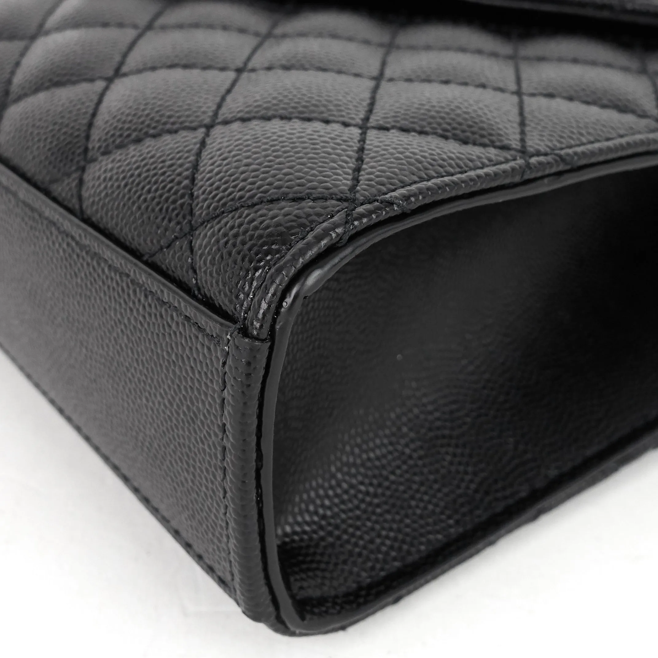 Saint Laurent Bags Envelope Medium Grain de Poudre Matelassé Calfskin Shoulder Bag