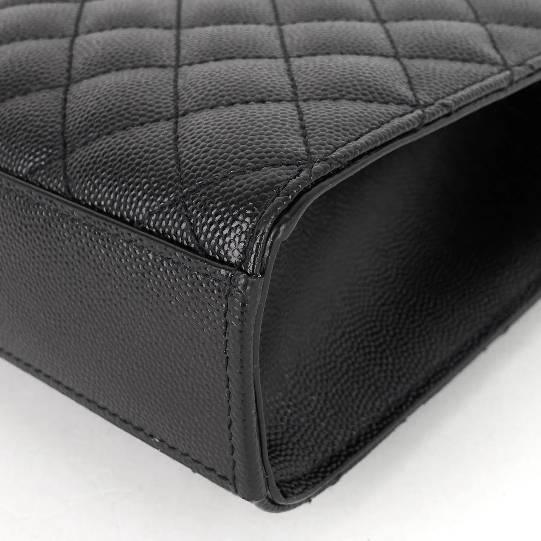 Saint Laurent Bags Envelope Medium Grain de Poudre Matelassé Calfskin Shoulder Bag