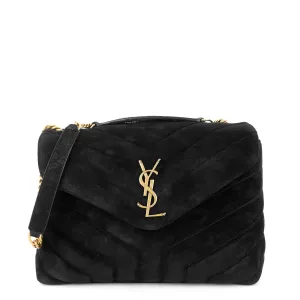 Saint Laurent Bags Loulou Medium Suede Shoulder Bag