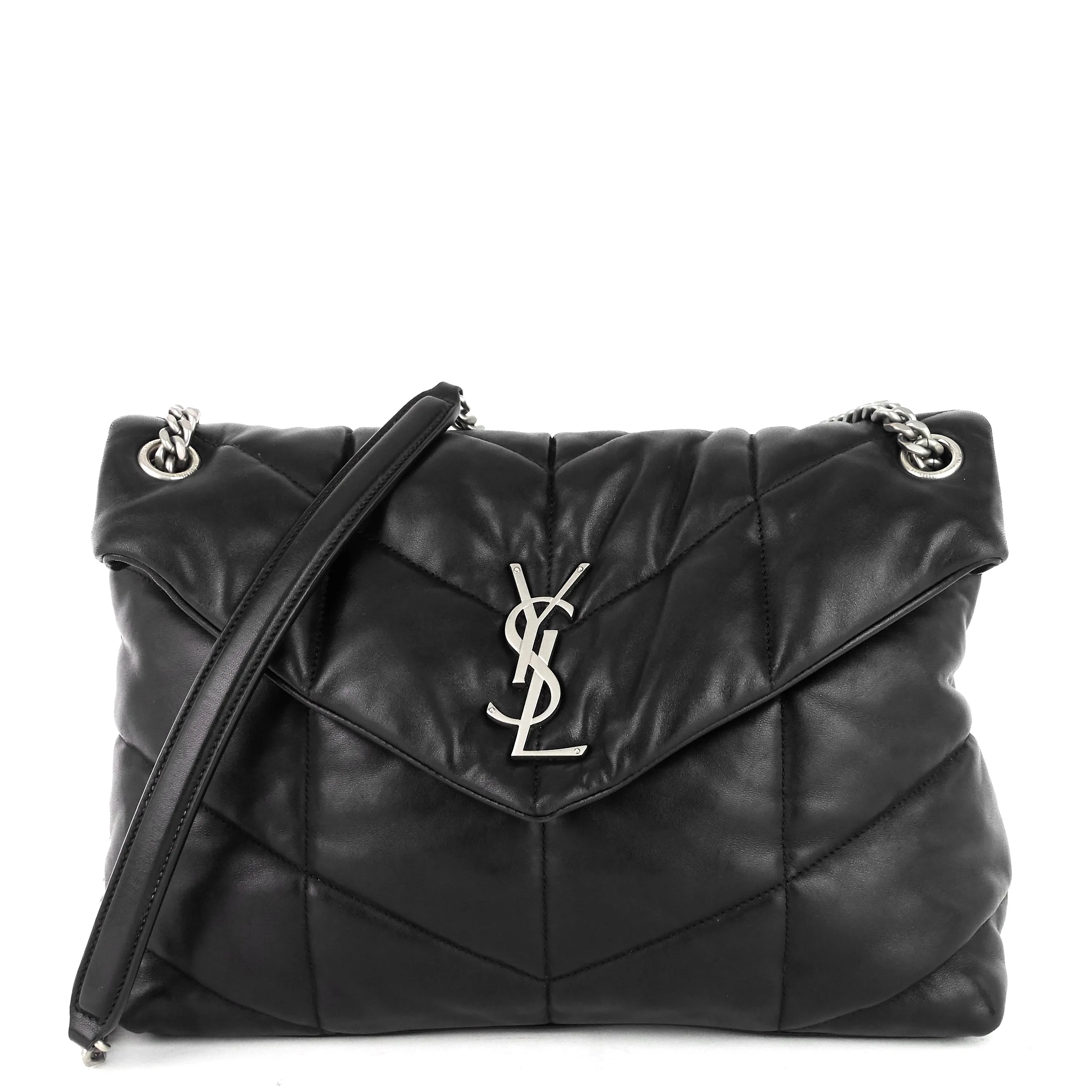Saint Laurent Bags Loulou Puffer Medium Lambskin Bag