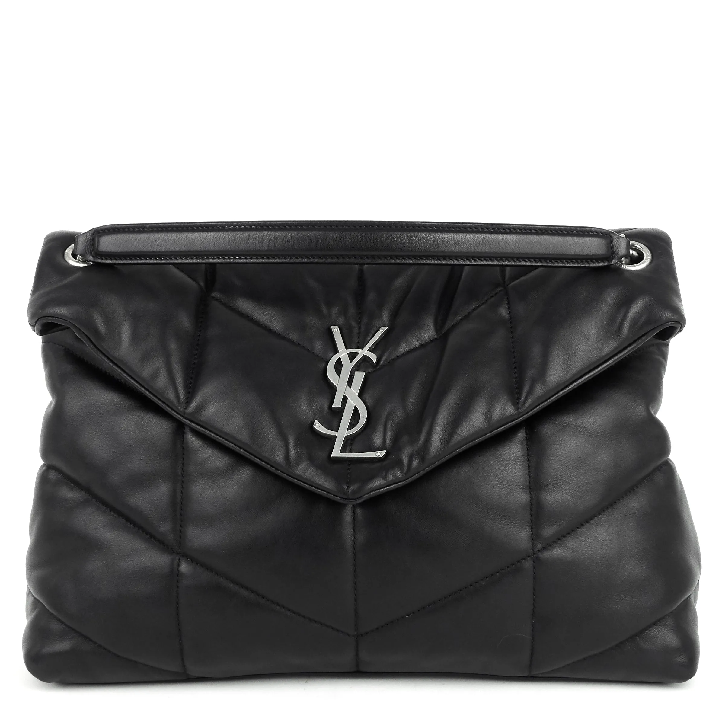 Saint Laurent Bags Loulou Puffer Medium Lambskin Leather Bag