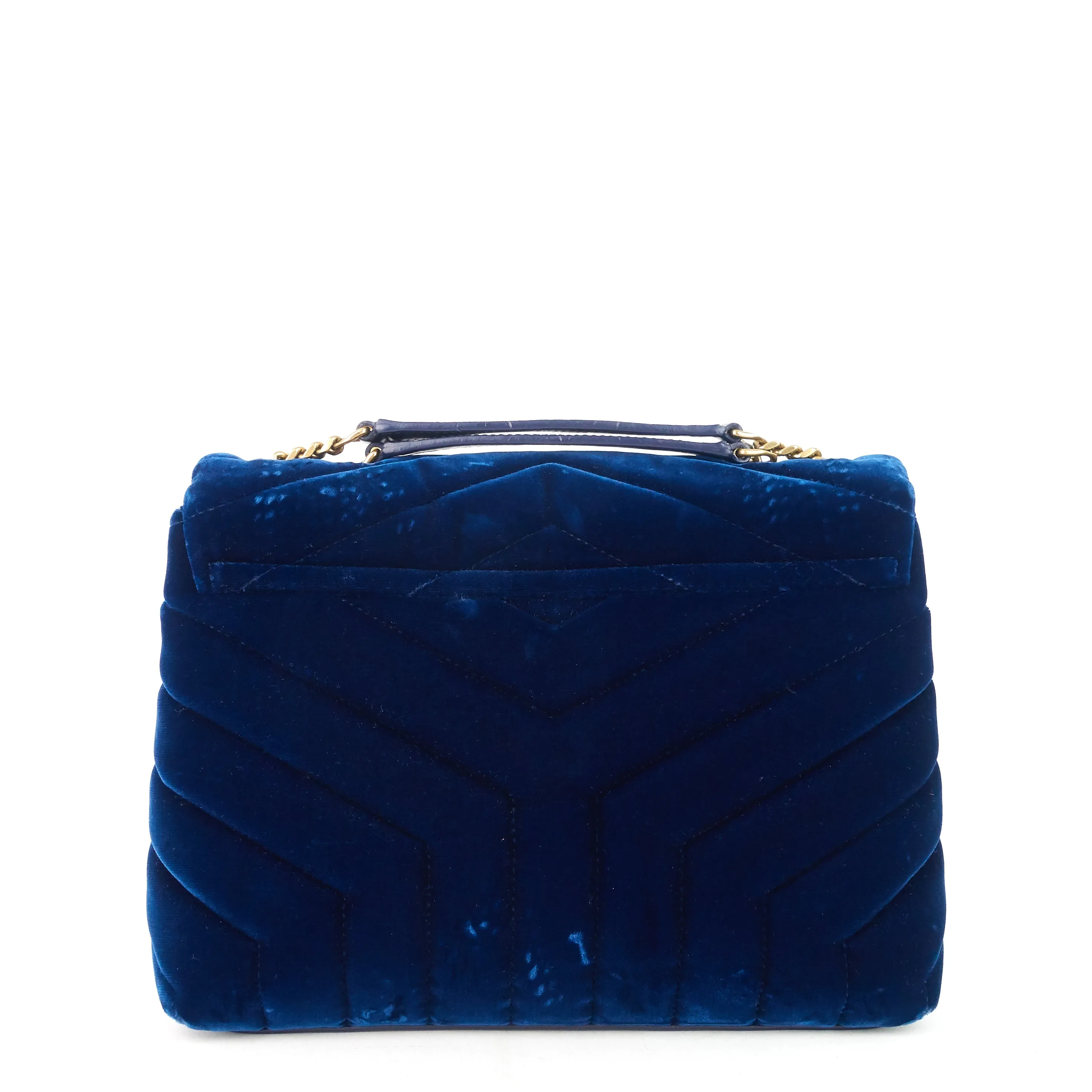 Saint Laurent Bags Loulou Small Velvet Shoulder Bag