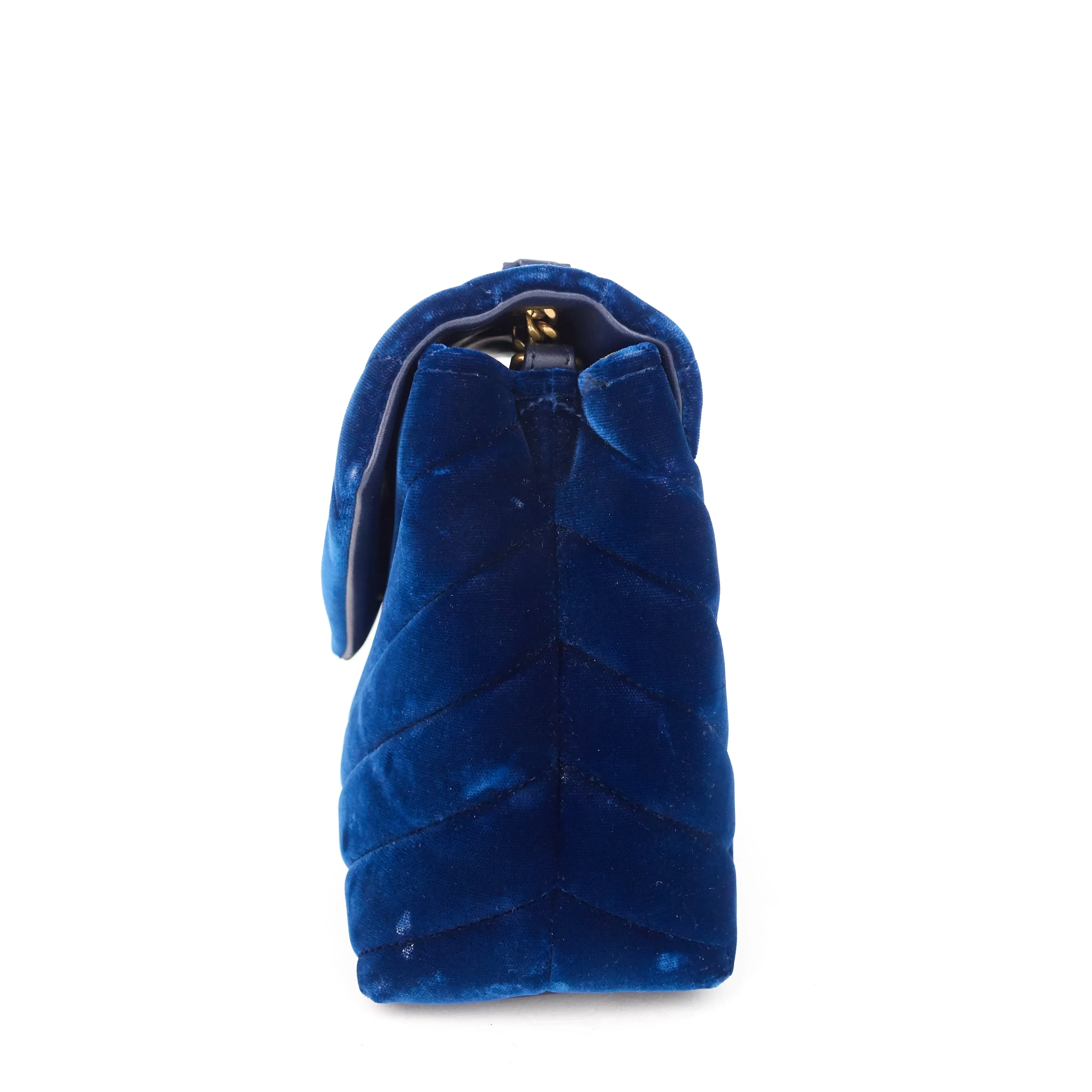Saint Laurent Bags Loulou Small Velvet Shoulder Bag