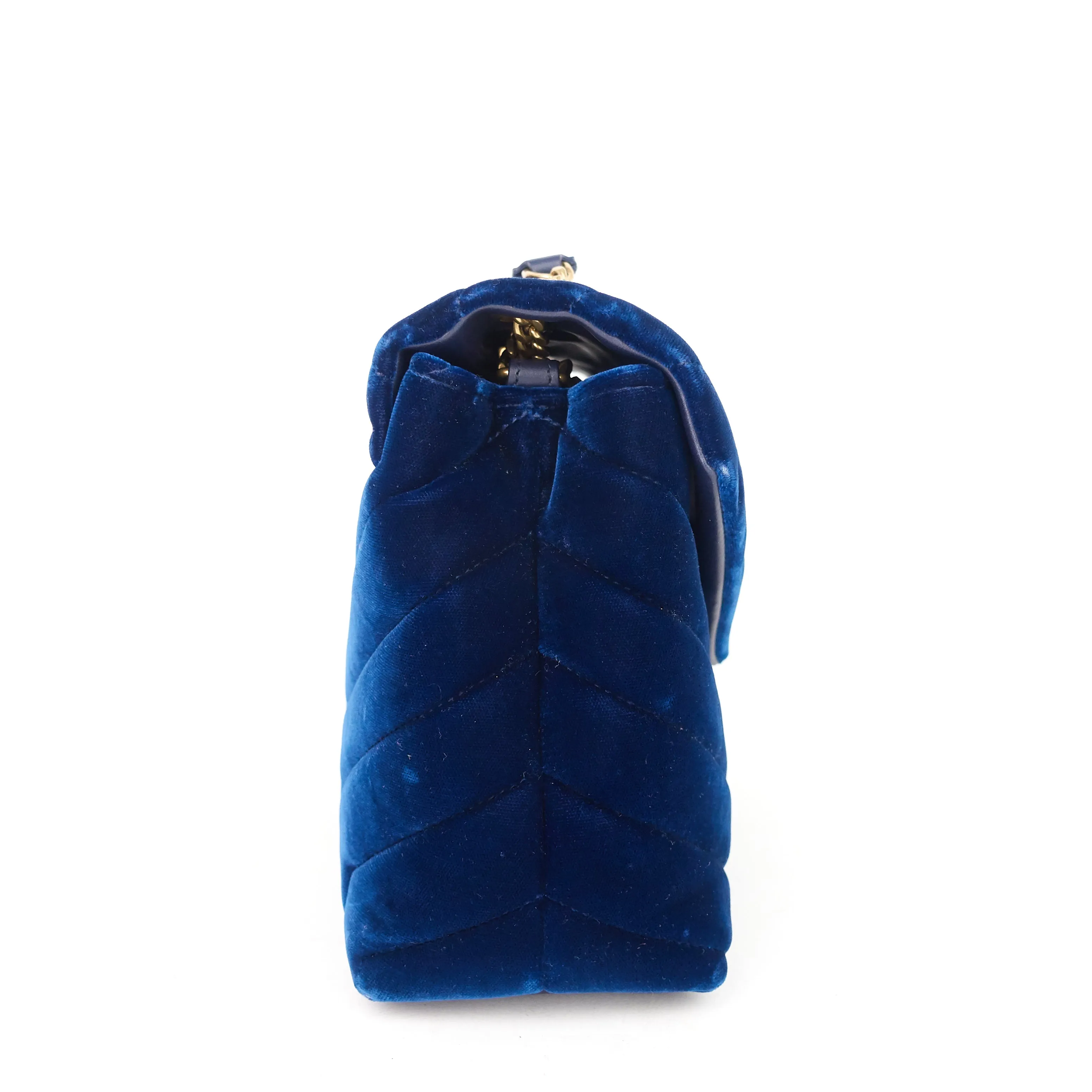 Saint Laurent Bags Loulou Small Velvet Shoulder Bag