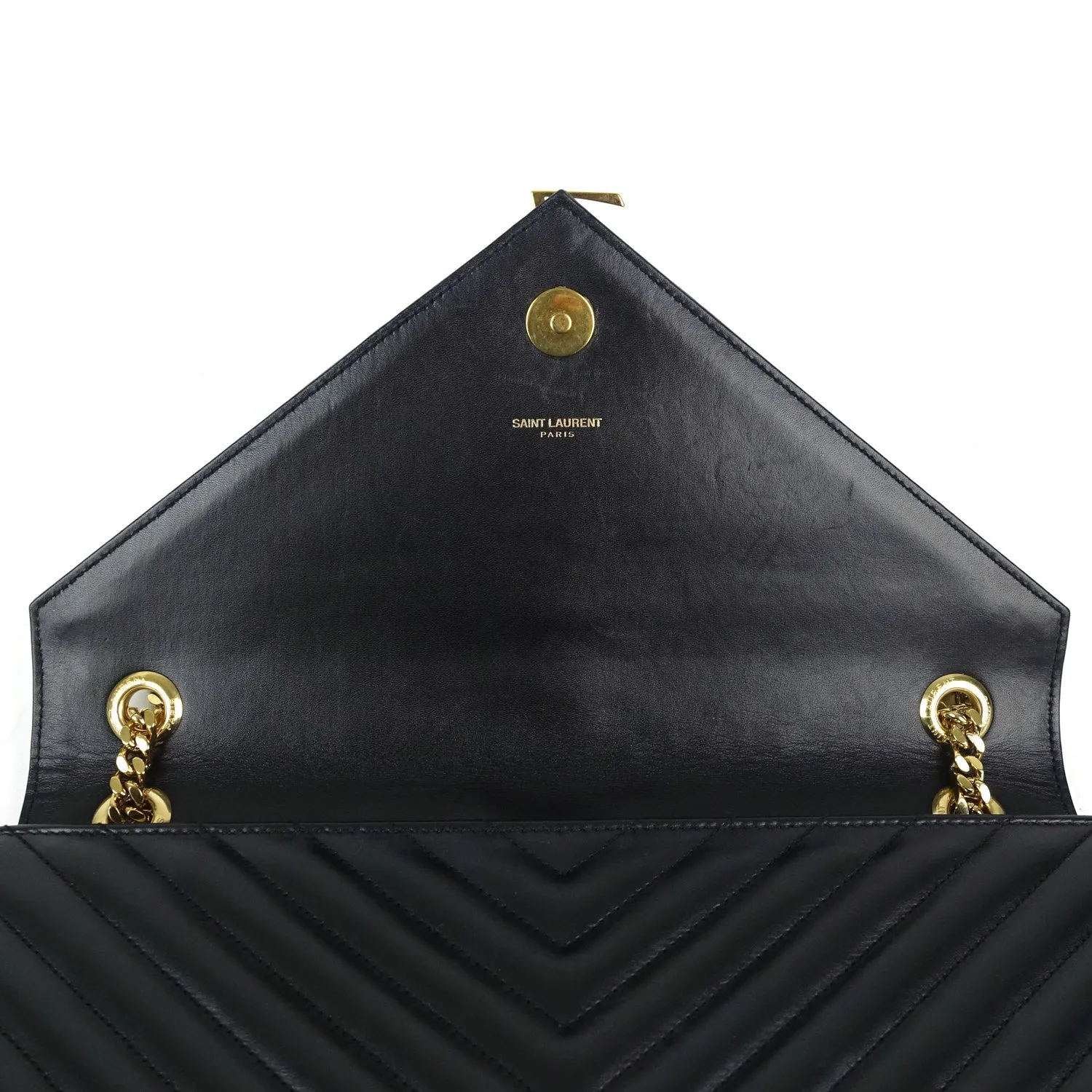 Saint Laurent Bags Matalasse Chevron Calf Leather Large Bag