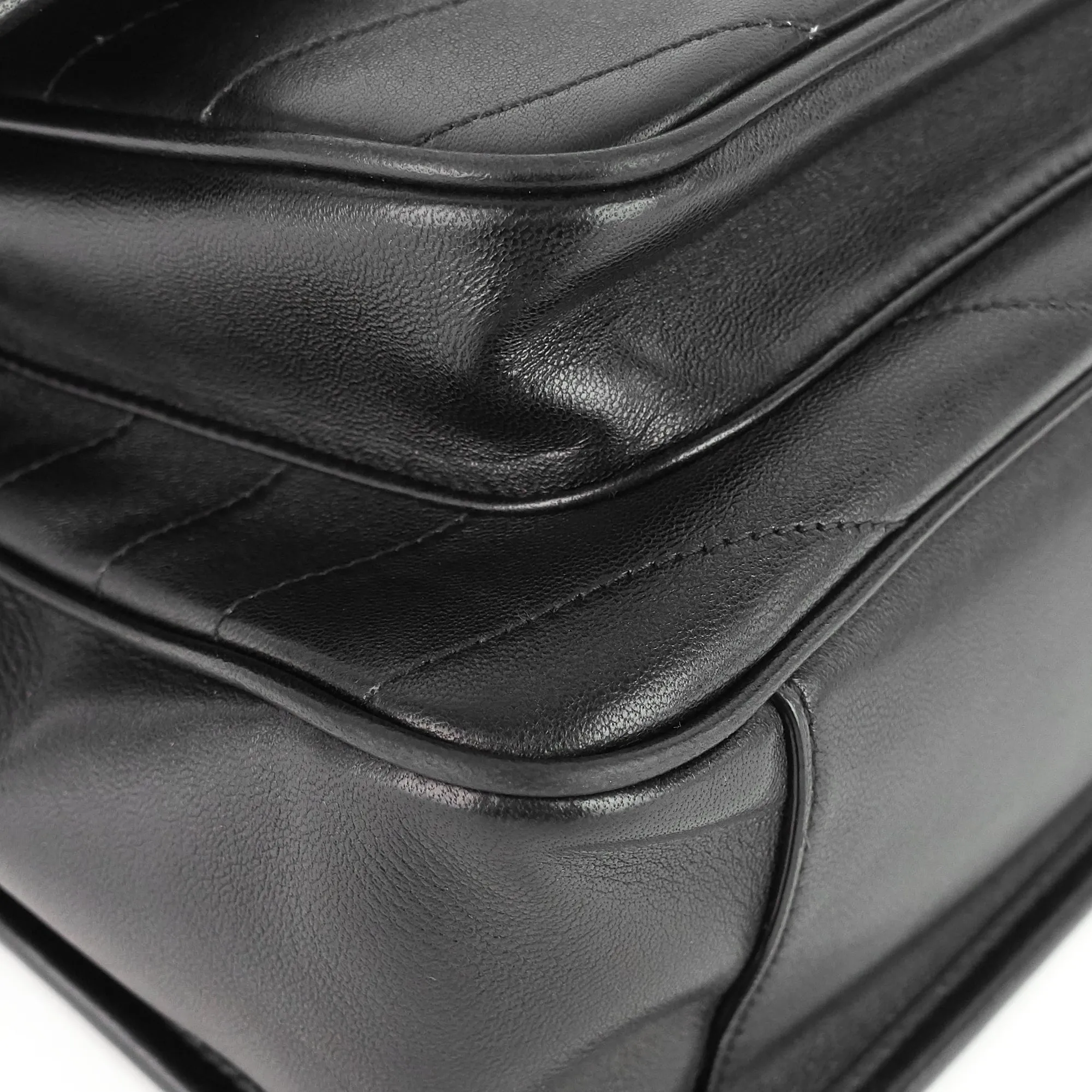 Saint Laurent Bags Niki Medium Lambskin Leather Shoulder Bag