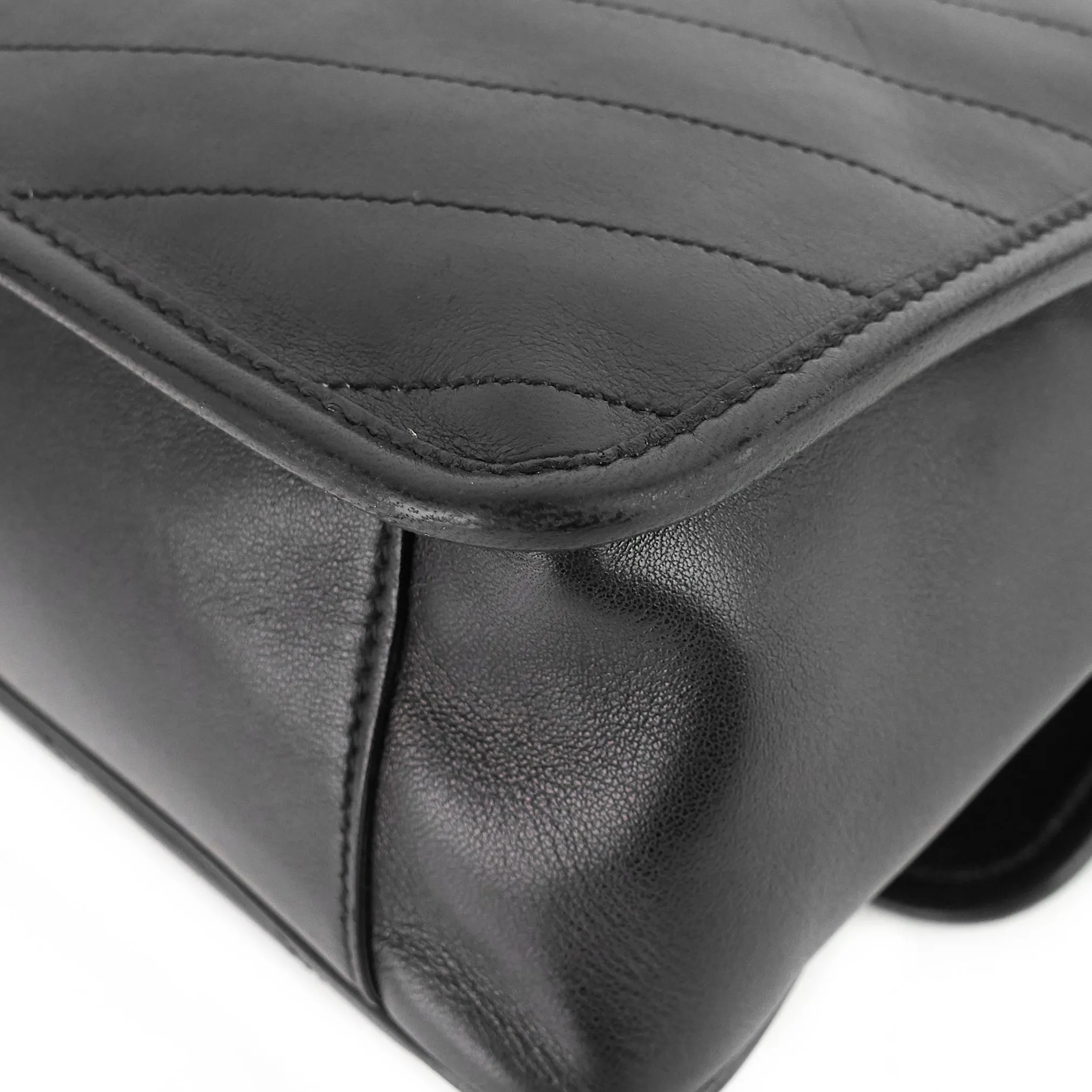 Saint Laurent Bags Niki Medium Lambskin Leather Shoulder Bag