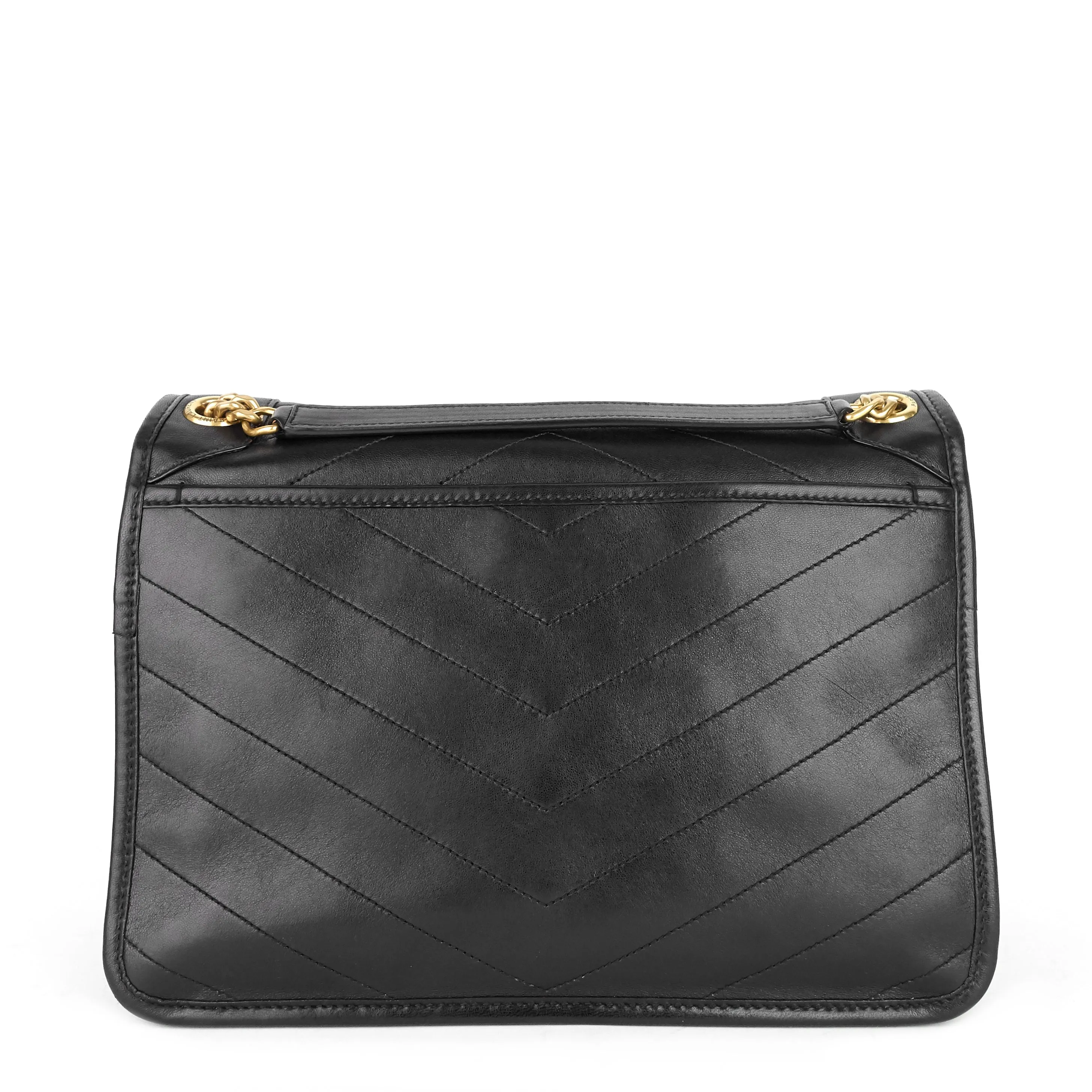 Saint Laurent Bags Niki Medium Lambskin Leather Shoulder Bag