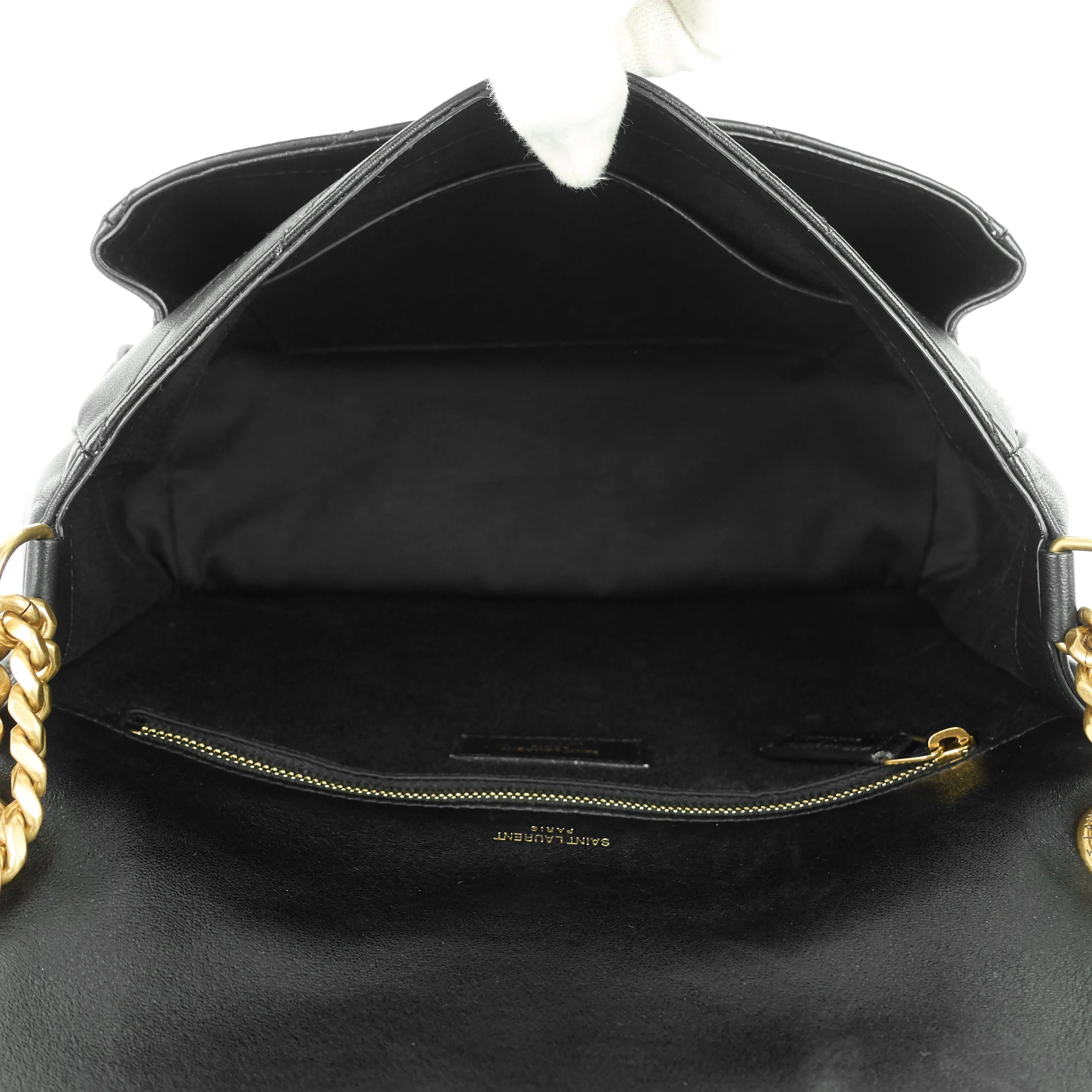 Saint Laurent Bags Niki Medium Lambskin Leather Shoulder Bag