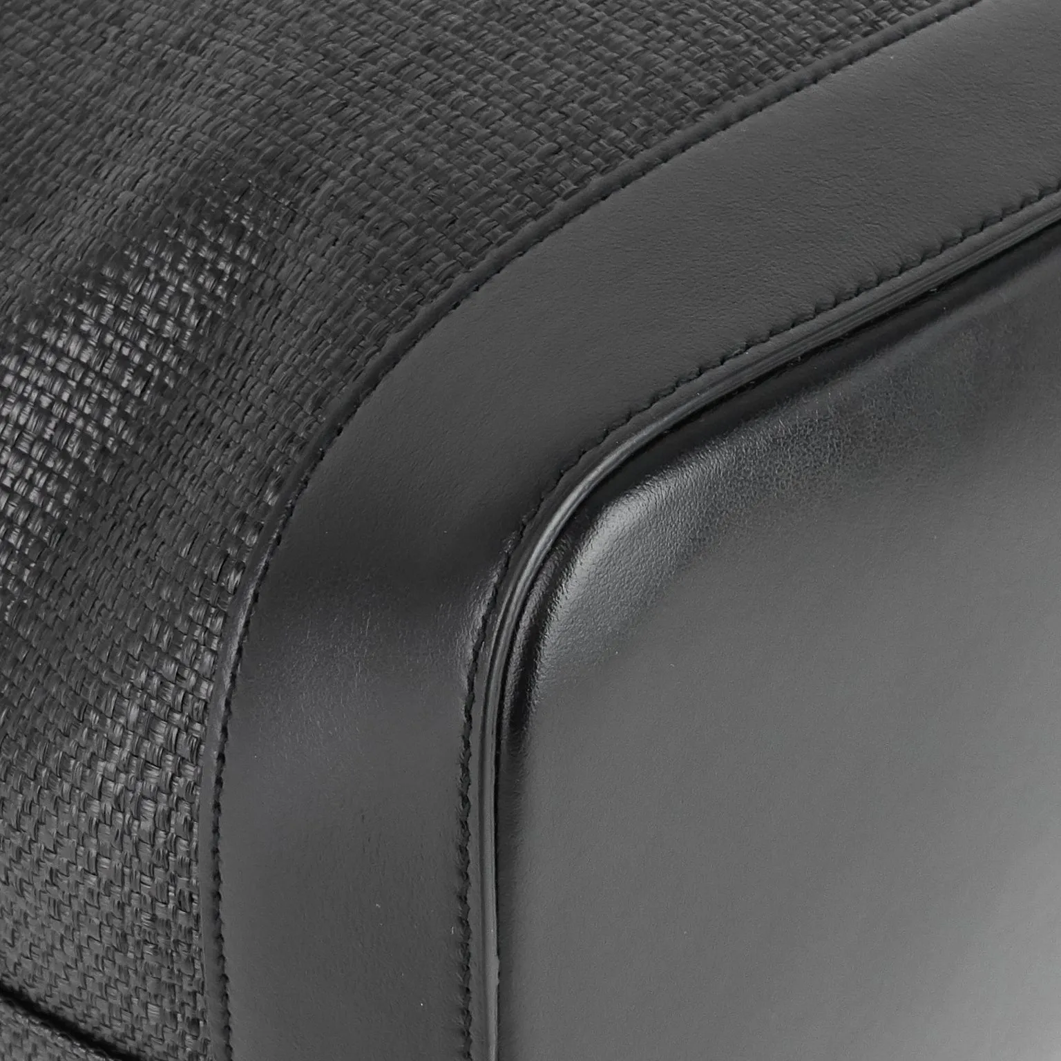 Saint Laurent Bags Teddy Medium Canvas and Leather Drawstring Shopping Tote Bag