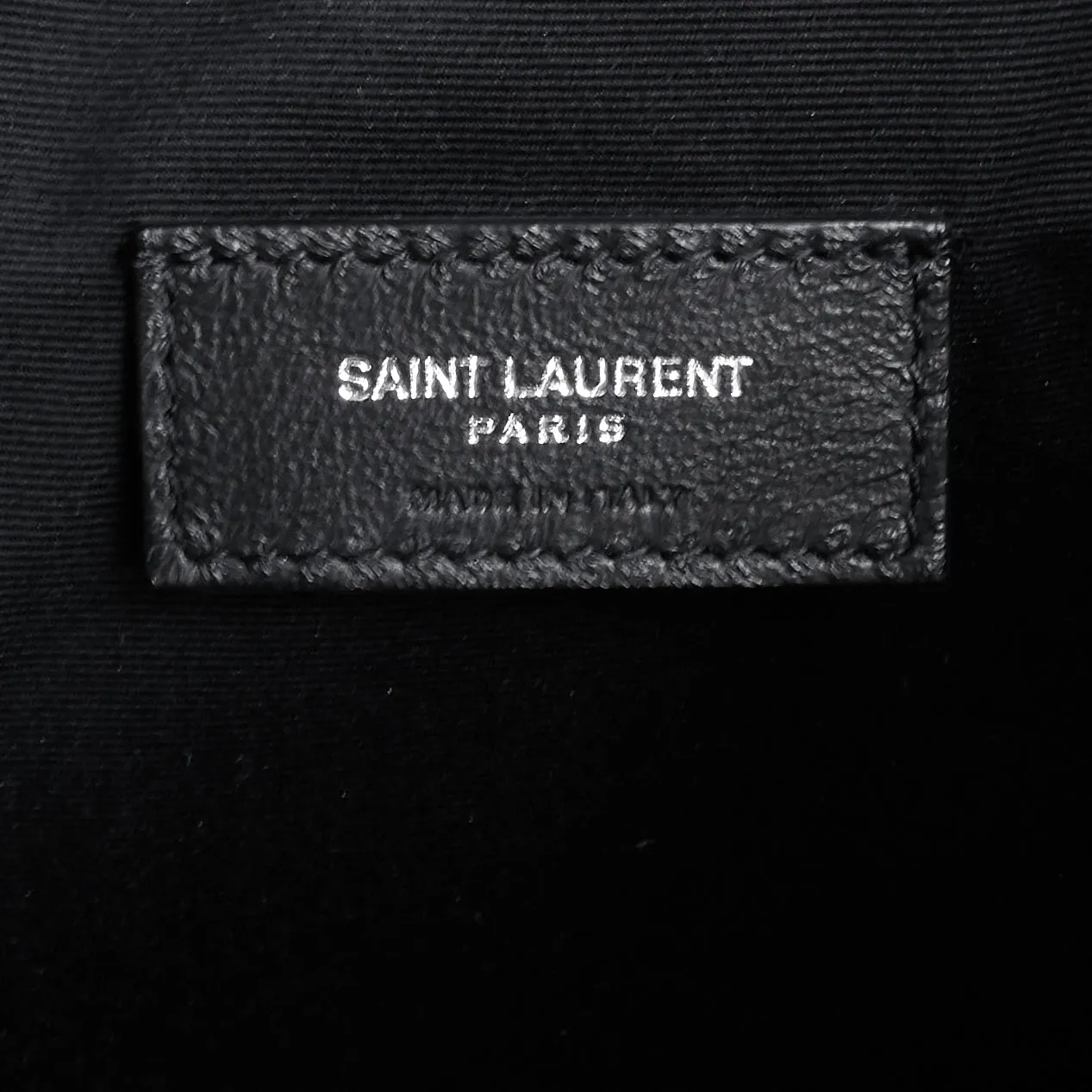 Saint Laurent Bags Teddy Medium Canvas and Leather Drawstring Shopping Tote Bag