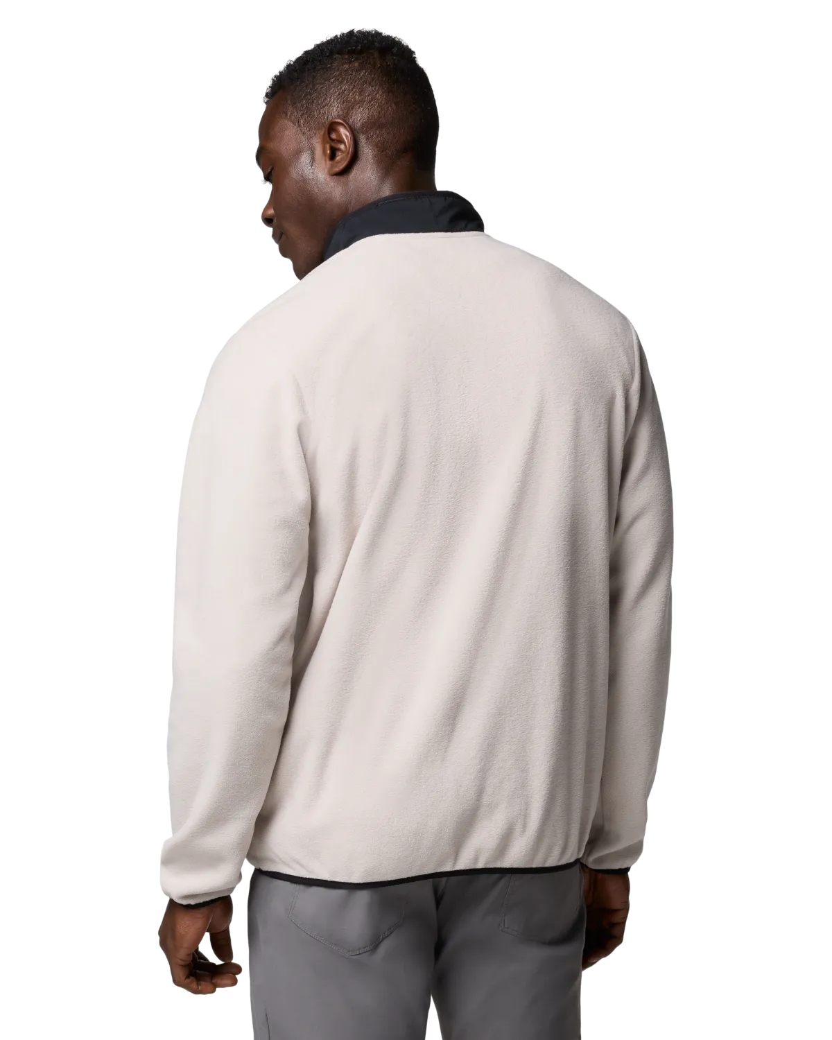 Sequoia Grove Half Zip Fleece Jacket in Dark Stone & Black