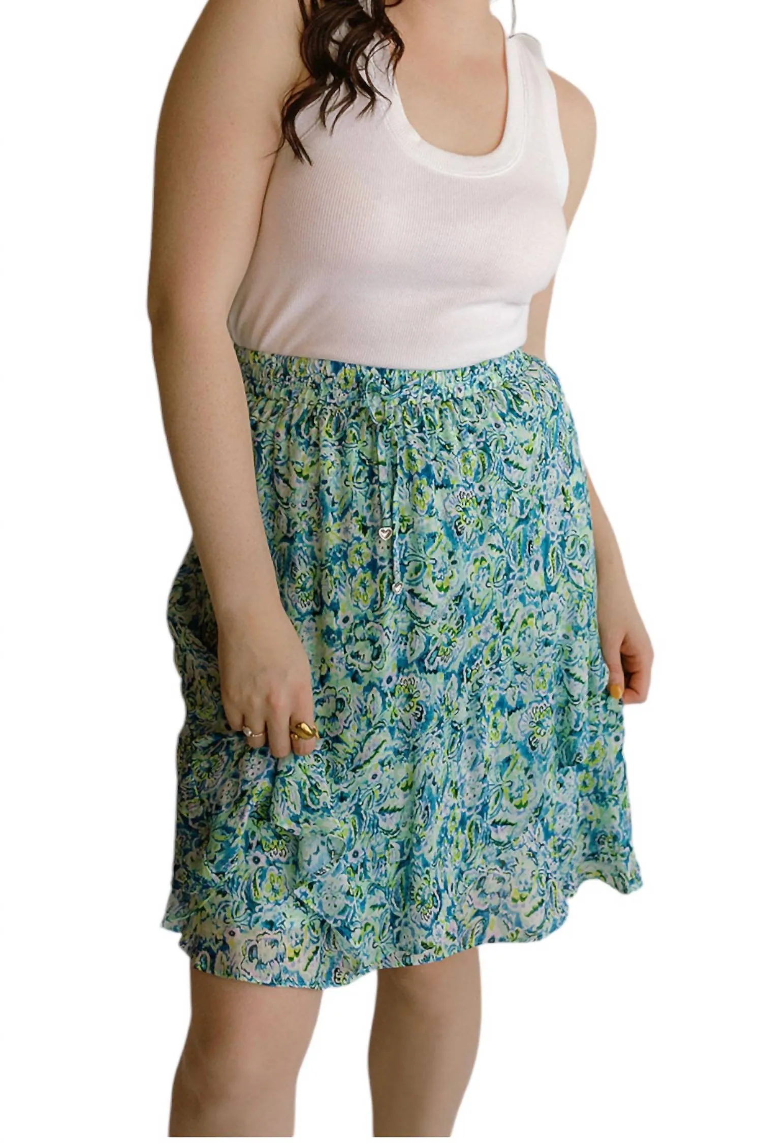 Short Skirt In Bayside Flowerbomb