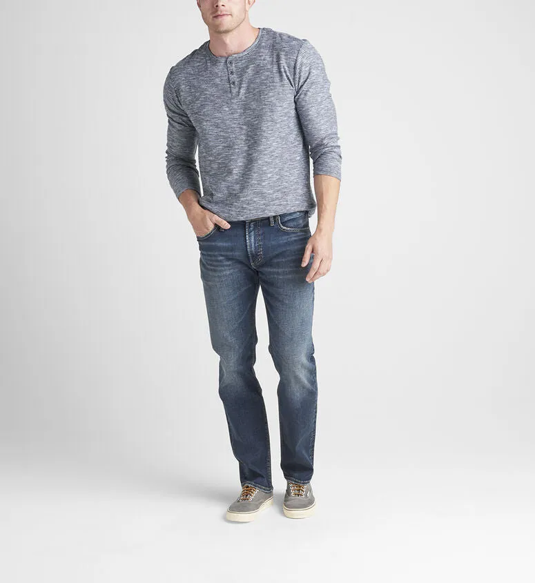 Silver Allan Classic Fit Straight Leg