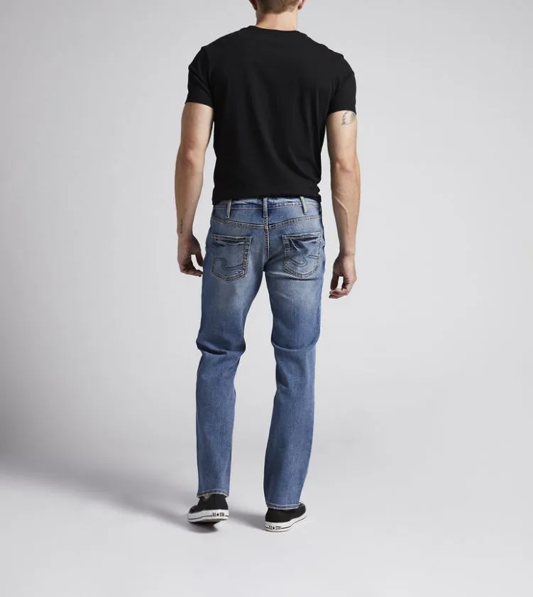 Silver Allan Slim Fit Straight Leg