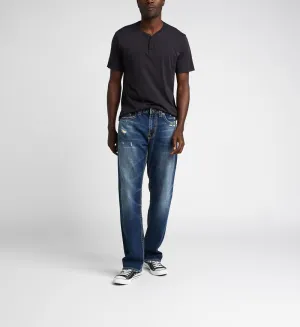 Silver Grayson Easy Fit Straight Leg Jeans