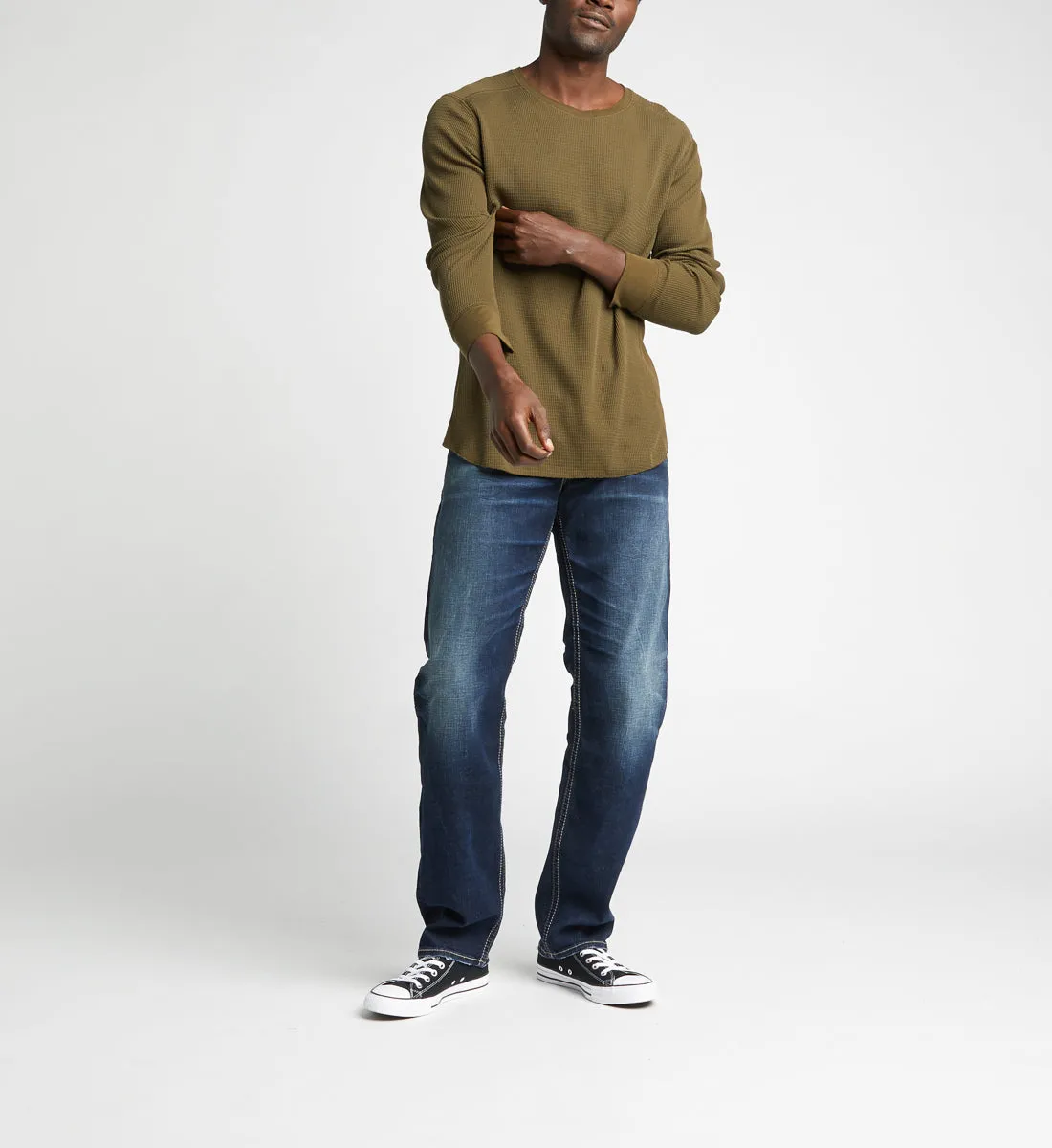 Silver Hunter Athletic Tapered Leg Jeans