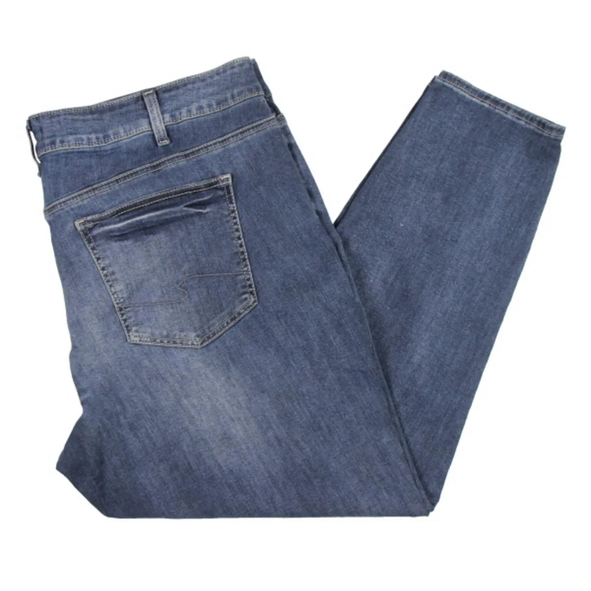 Silver Jeans Co. Womens Plus High Rise Faded Skinny Jeans