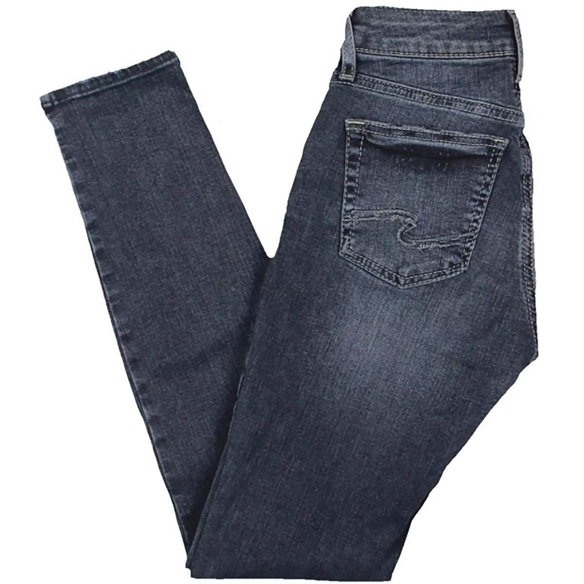 Silver Jeans Co. Womens Suki Solid Denim Skinny Jeans