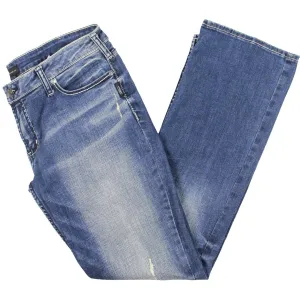 Silver Jeans Co. Womens Tuesday Denim Distressed Bootcut Jeans