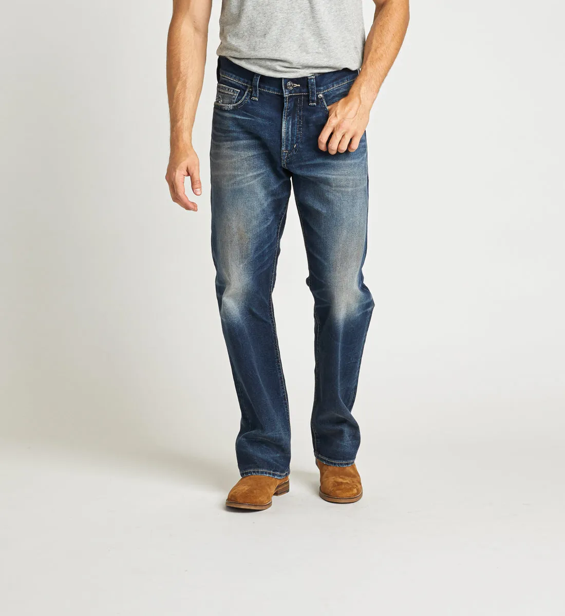 Silver Zac Jean