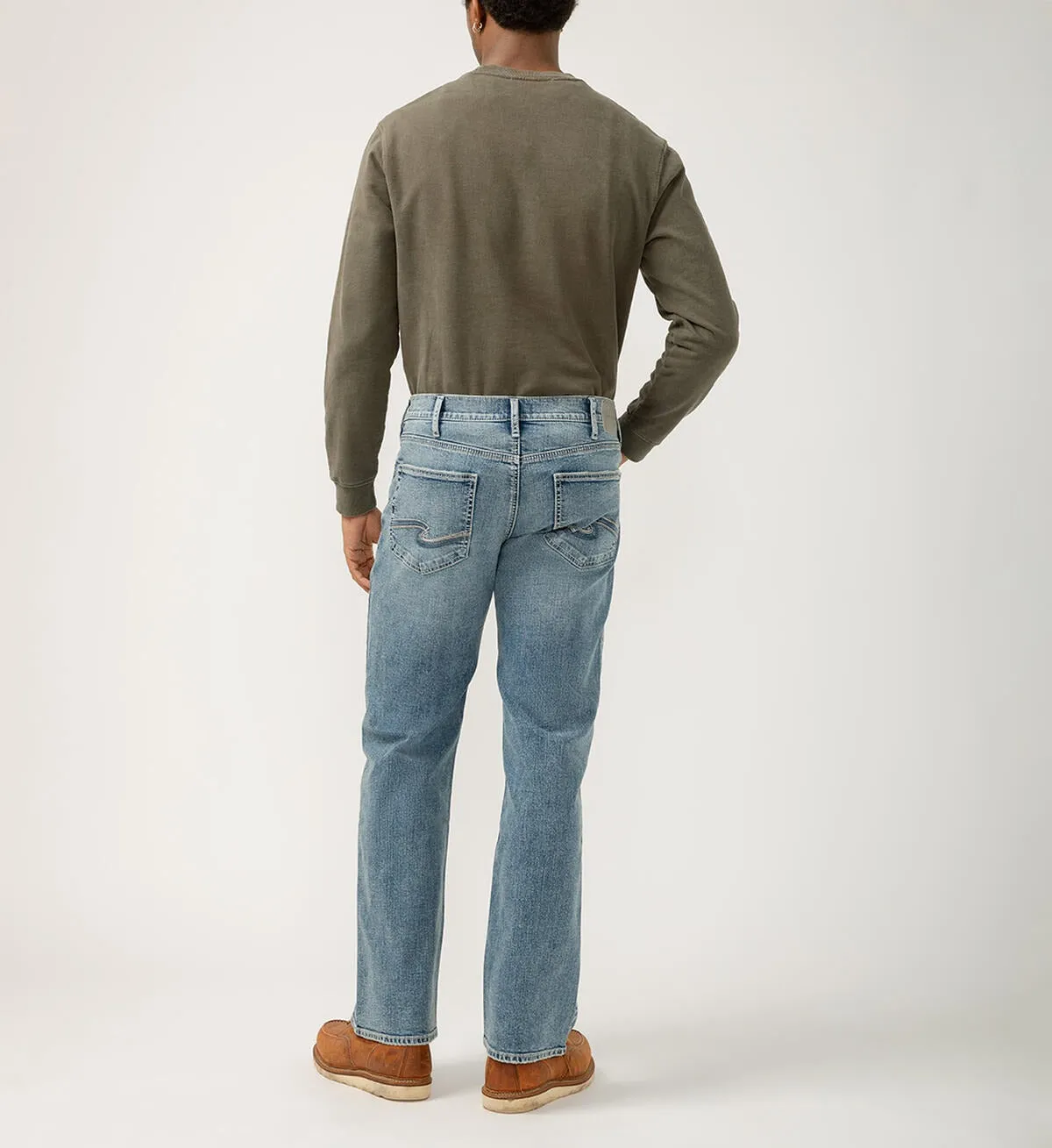 Silver Zac Relaxed Fit Straight Leg