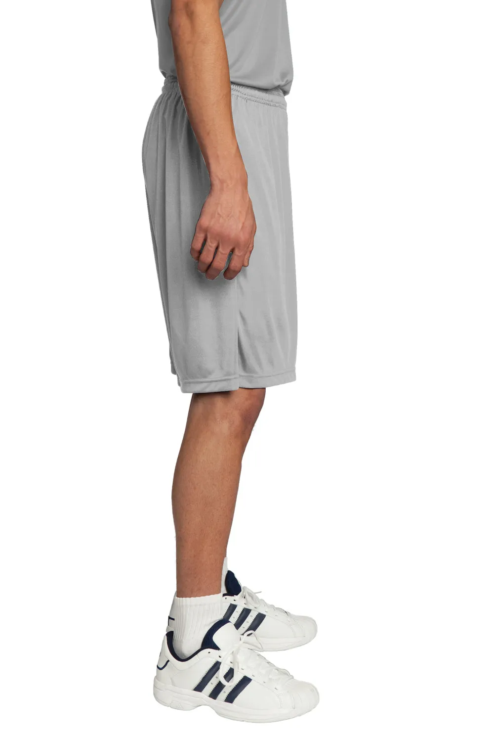 Sport-Tek Mens Competitor Moisture Wicking Shorts - Silver Grey