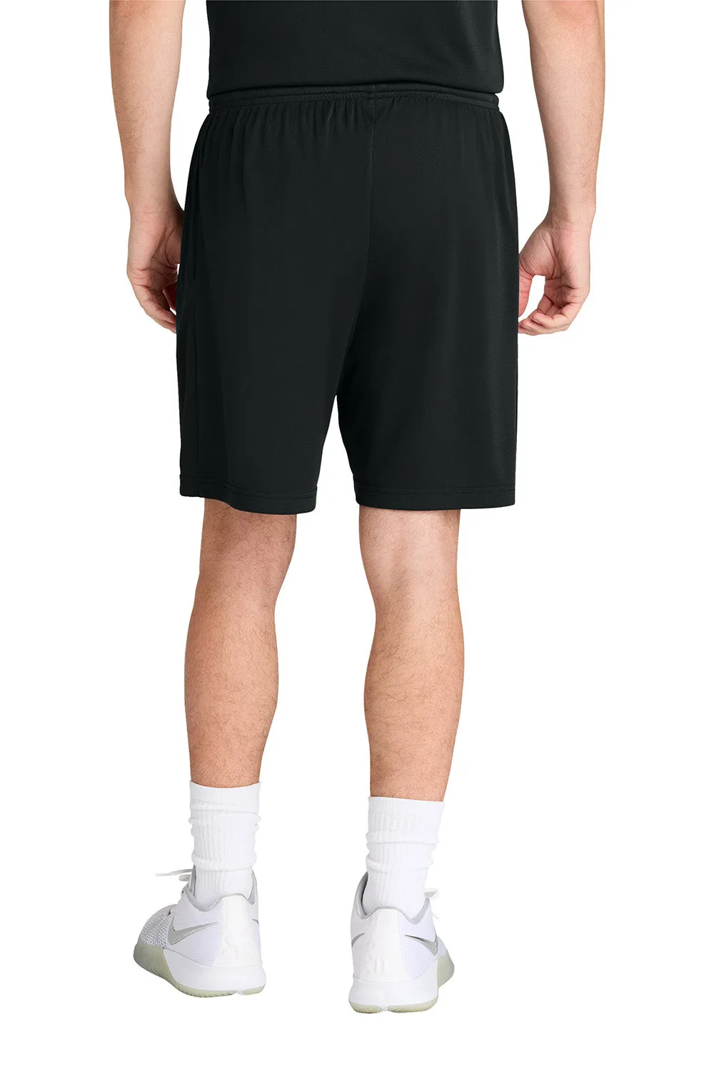 Sport-Tek Mens Moisture Wicking Competitor Athletic Shorts w/ Pockets - Black