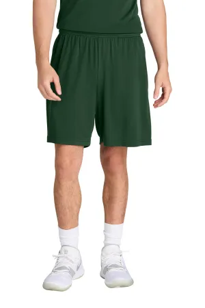Sport-Tek Mens Moisture Wicking Competitor Athletic Shorts w/ Pockets - Forest Green