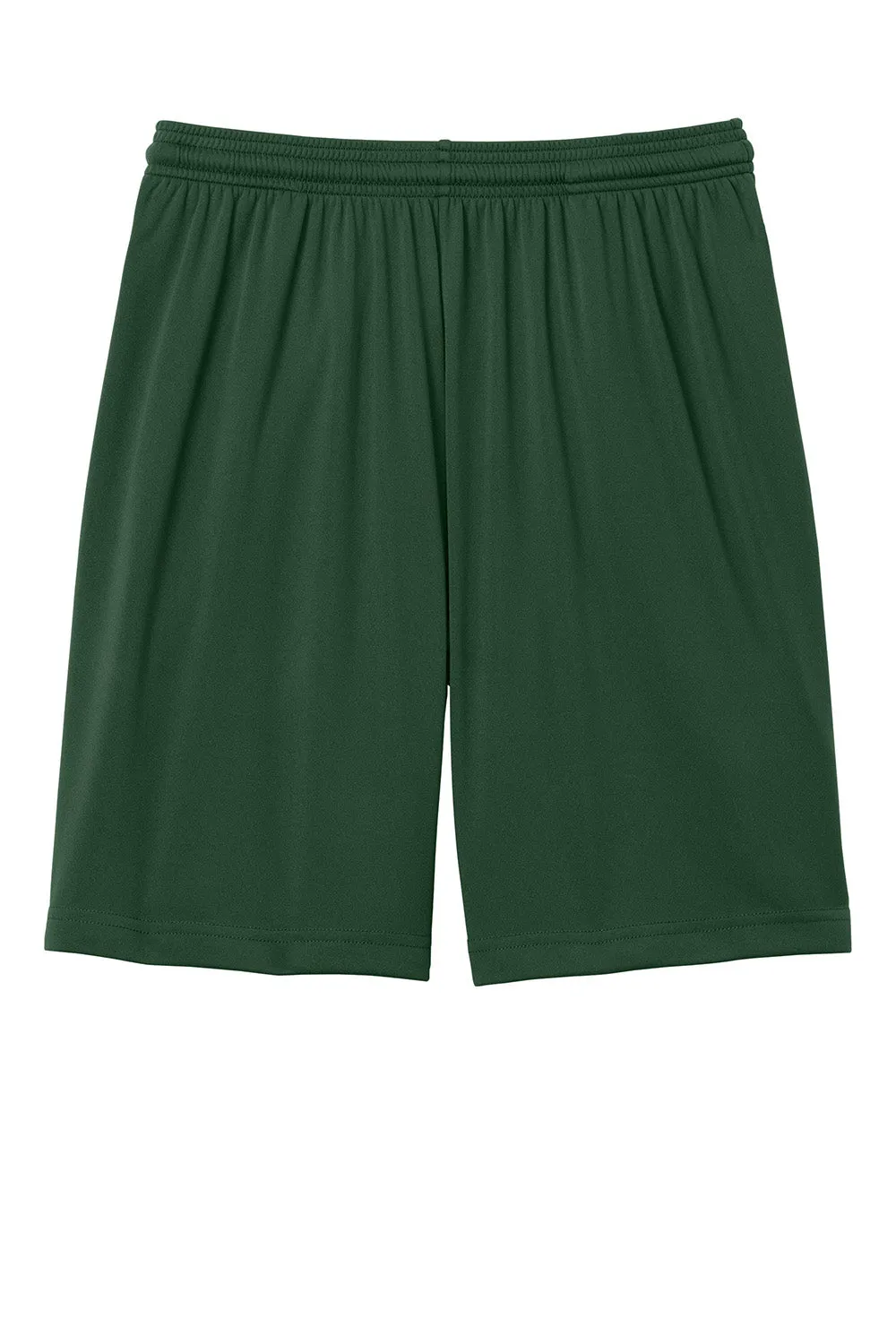 Sport-Tek Mens Moisture Wicking Competitor Athletic Shorts w/ Pockets - Forest Green