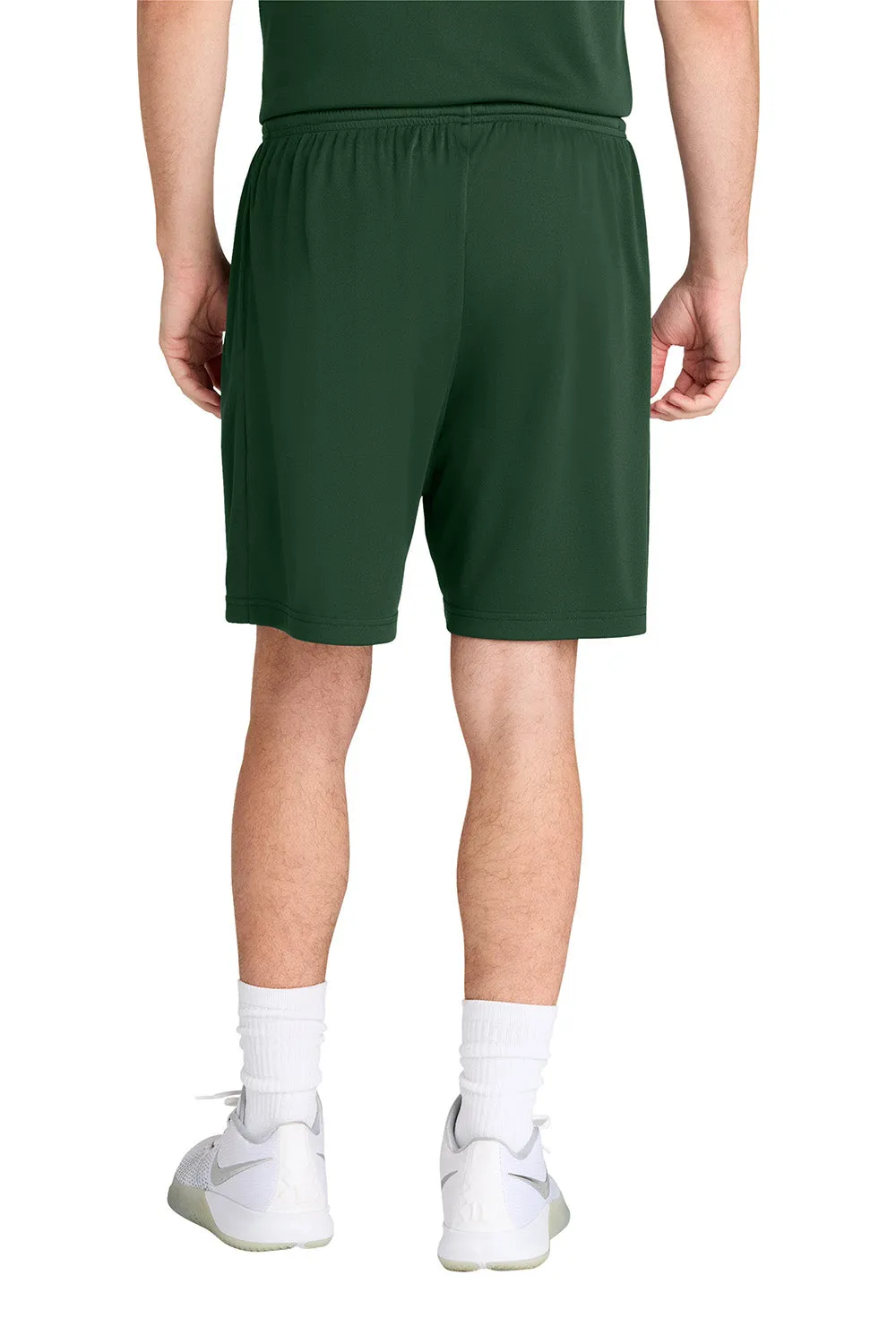 Sport-Tek Mens Moisture Wicking Competitor Athletic Shorts w/ Pockets - Forest Green