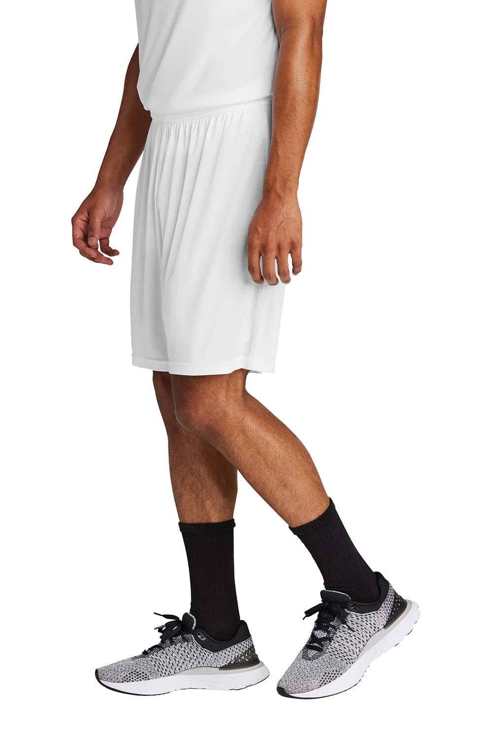 Sport-Tek Mens Moisture Wicking Competitor United Athletic Shorts - White