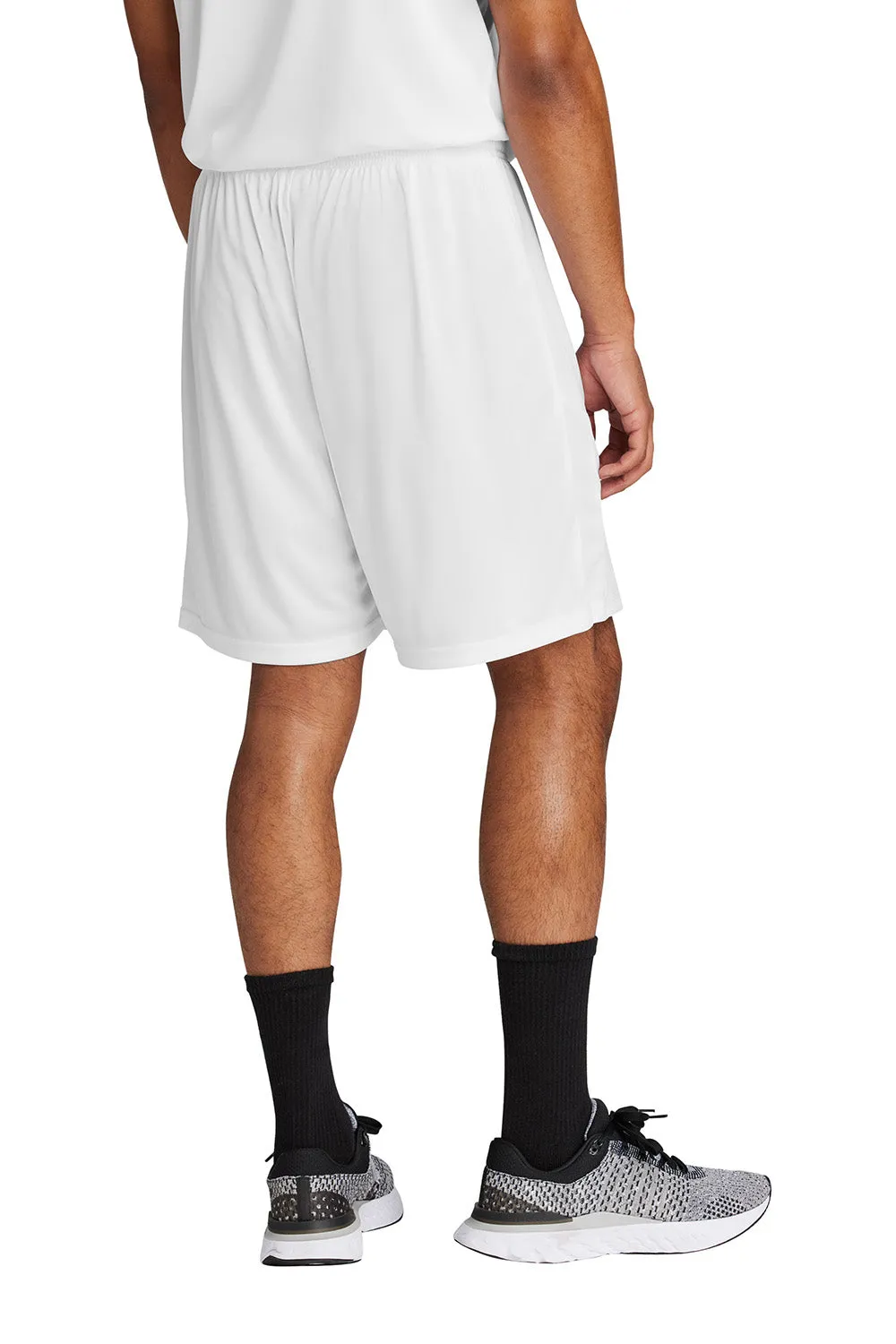 Sport-Tek Mens Moisture Wicking Competitor United Athletic Shorts - White