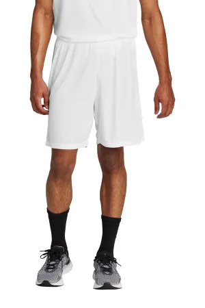 Sport-Tek Mens Moisture Wicking Competitor United Athletic Shorts - White