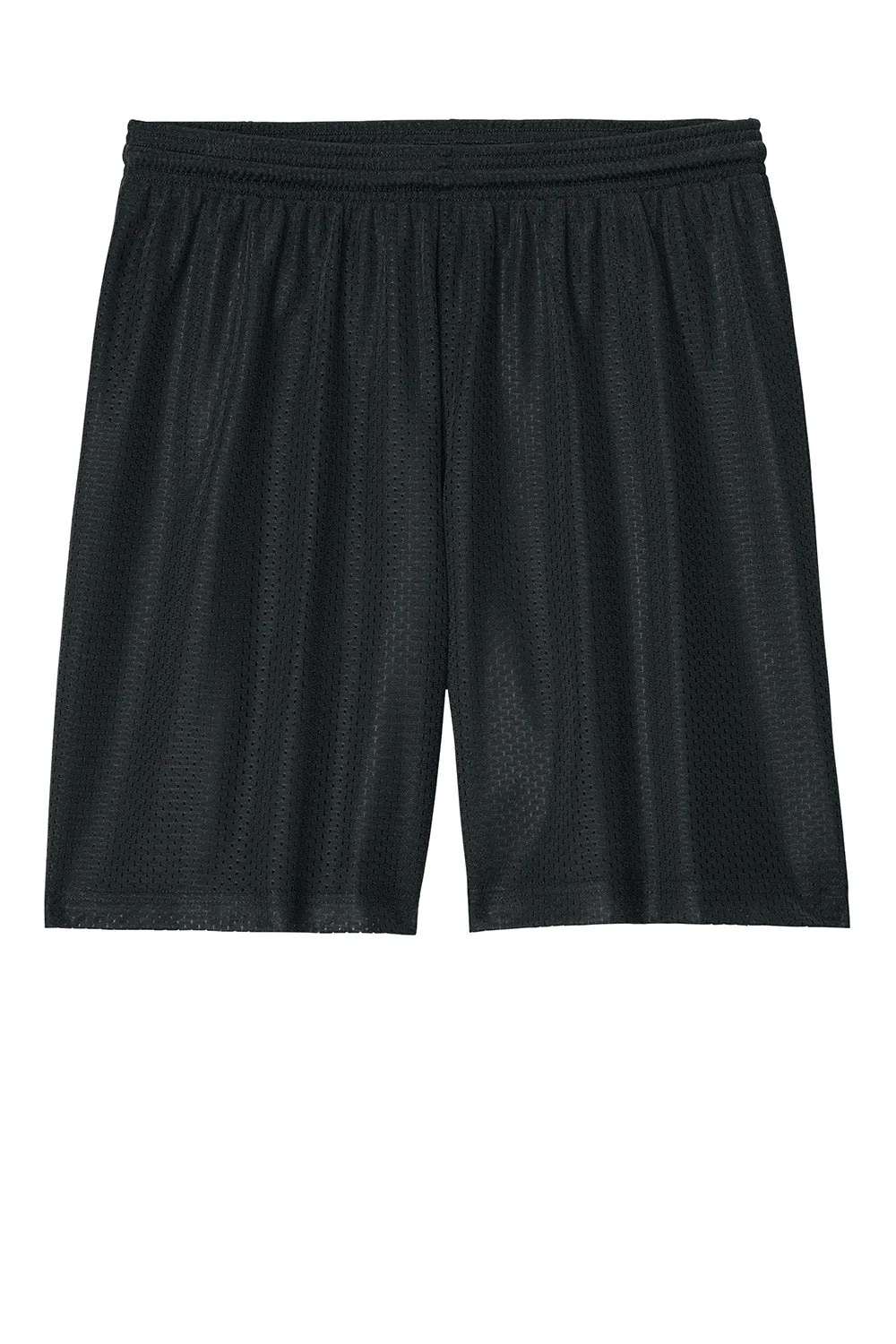 Sport-Tek Mens Moisture Wicking Mesh Athletic Shorts - Black