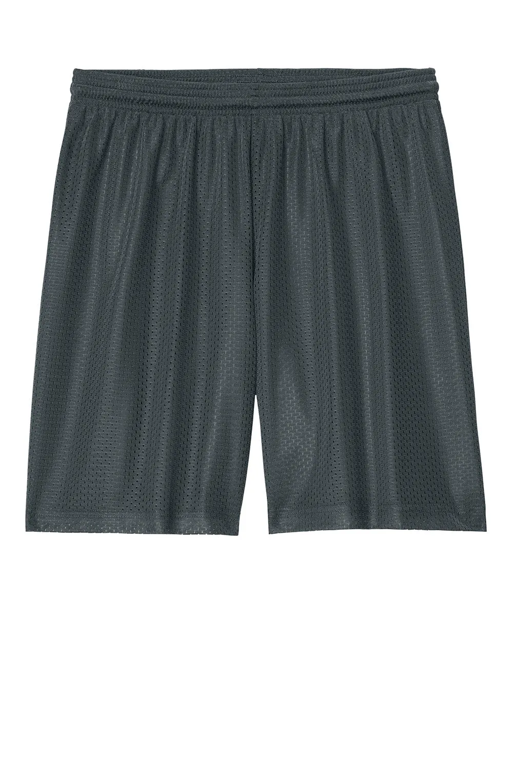 Sport-Tek Mens Moisture Wicking Mesh Athletic Shorts - Iron Grey