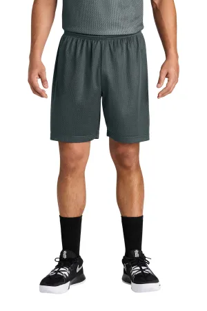 Sport-Tek Mens Moisture Wicking Mesh Athletic Shorts - Iron Grey