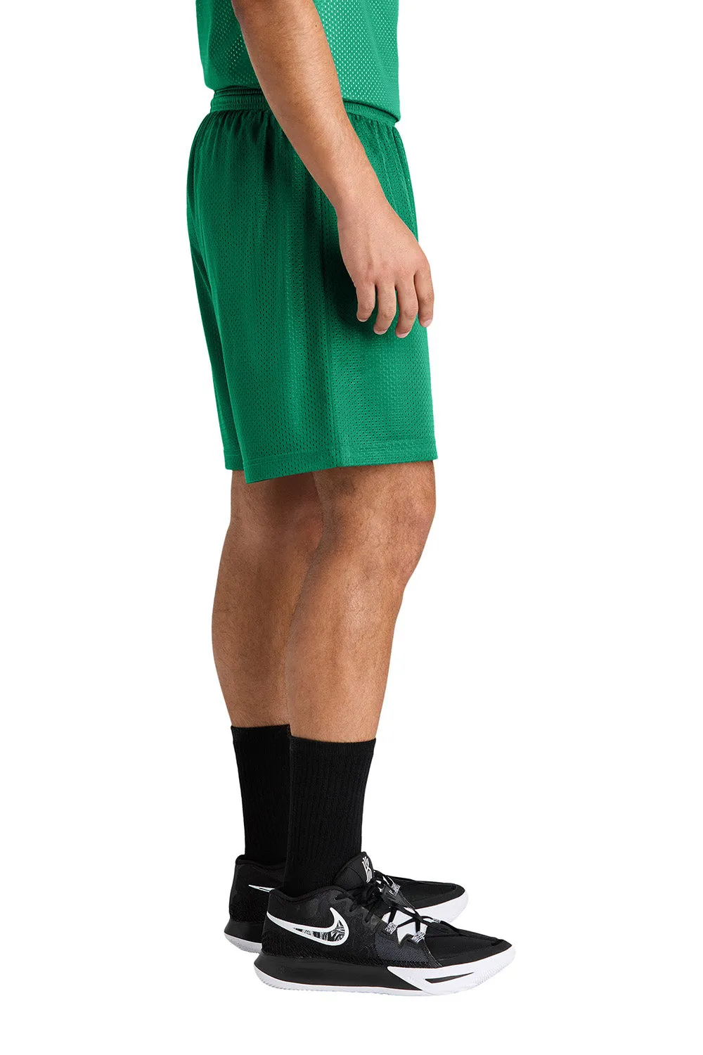 Sport-Tek Mens Moisture Wicking Mesh Athletic Shorts - Kelly Green
