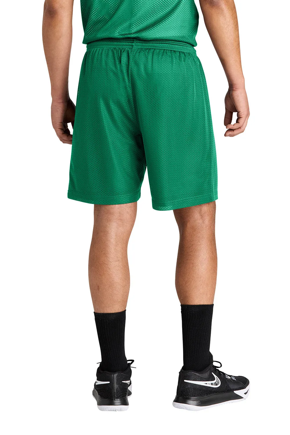 Sport-Tek Mens Moisture Wicking Mesh Athletic Shorts - Kelly Green