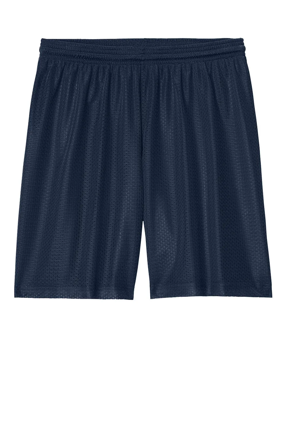 Sport-Tek Mens Moisture Wicking Mesh Athletic Shorts - True Navy Blue