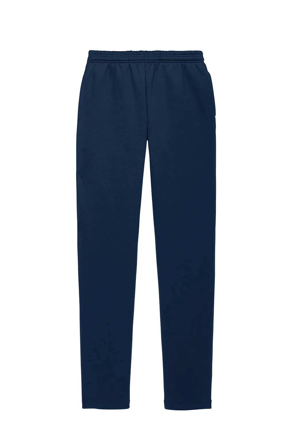 Sport-Tek Mens Open Bottom Sweatpants w/ Pockets - True Navy Blue