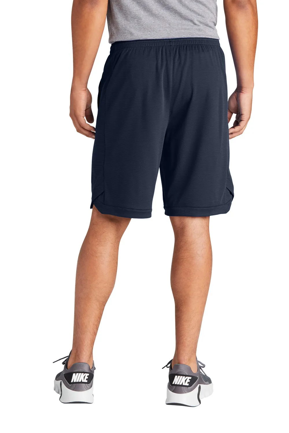 Sport-Tek Mens Position PosiCharge Shorts w/ Pockets - True Navy Blue