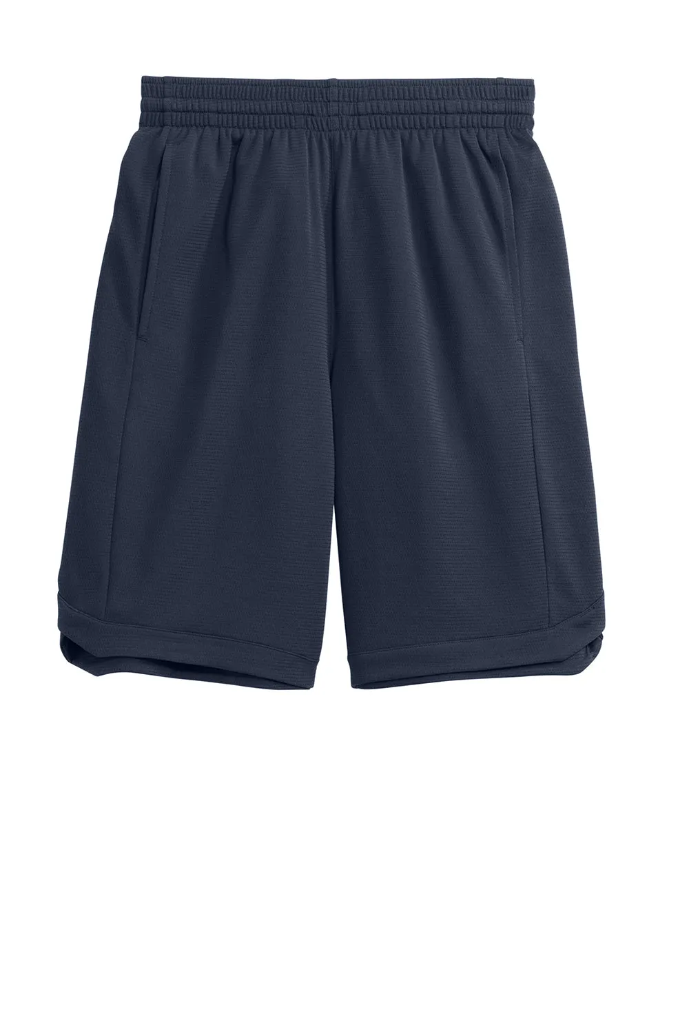 Sport-Tek Mens Position PosiCharge Shorts w/ Pockets - True Navy Blue