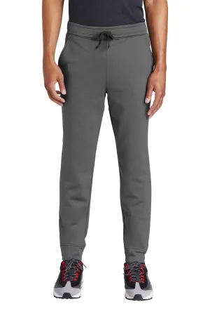 Sport-Tek Mens Sport Wick Moisture Wicking Fleece Jogger Sweatpants w/ Pockets - Dark Smoke Grey